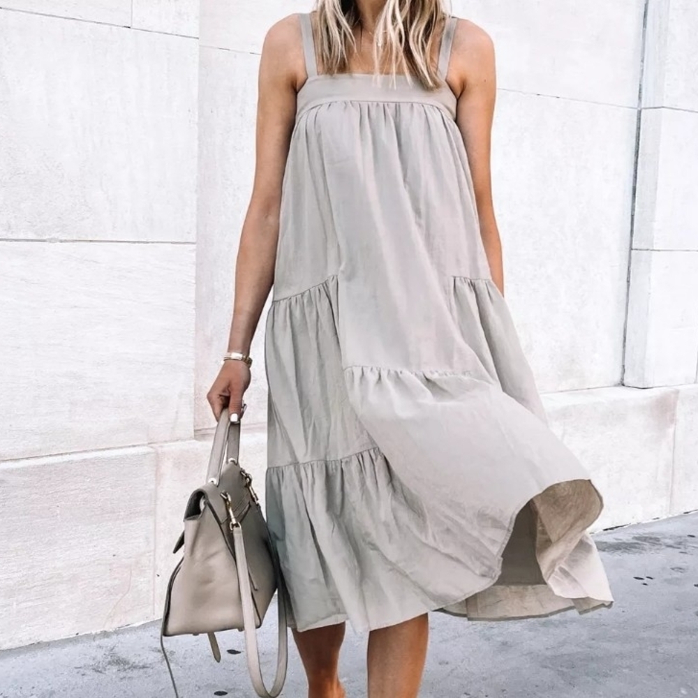 Jenni Kayne Beige Maxi Dress